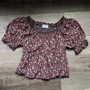 Old Navy babydoll floral shirt